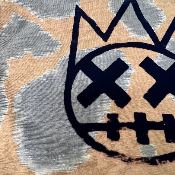 Cult of Individuality Kid's Cult Shimuchan Flocking Graphic T-Shirt Brown Size 8 - Picture 5 of 6